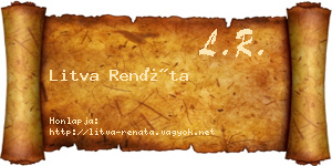 Litva Renáta névjegykártya